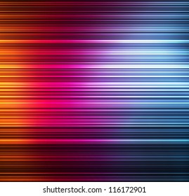 Neon abstract lines design on dark background vector