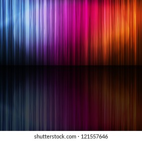 Neon abstract lines design on dark background vector