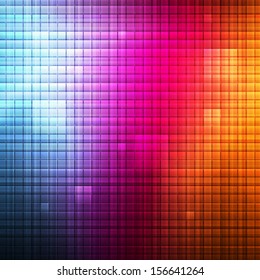 Neon abstract lines design on dark background vector