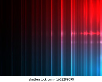 Neon abstract lines design on dark vector background.
