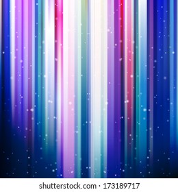 Neon abstract lines design on dark background vector