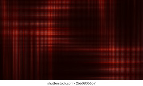 Diseño de líneas abstractas de neón sobre fondo rojo. Fondo futurista para la página de destino. Rayas de gradiente holográfico. Textura de líneas brillantes. Sombreado de color neón psicodélico. Ilustración vectorial.