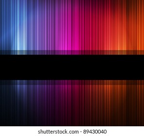 Neon abstract lines design on dark background vector