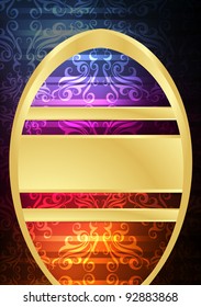 Neon abstract lines design on dark background vector with vintage elements