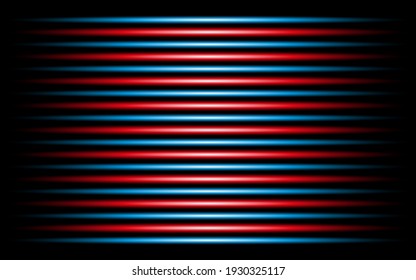 Líneas abstractas neón en la ilustración vectorial de fondo oscuro