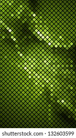 Neon abstract mosaic design on dark vector background