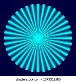 Neon abstract triangle. Glowing frame. Vintage electric symbol. Burning a pointer to a black wall in a club, bar or cafe. Design element for your ad, sign, poster, banner. Vector illustration