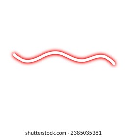 Neon Abstract Wavy Line Element