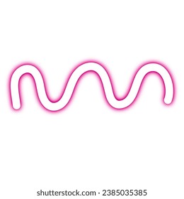 Neon Abstract Wavy Line Element
