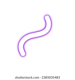 Neon Abstract Wavy Line Element