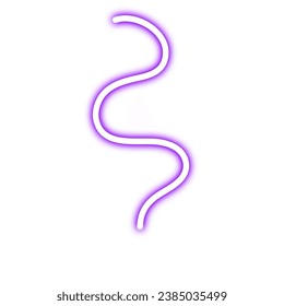 Neon Abstract Wavy Line Element