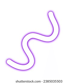 Neon Abstract Wavy Line Element