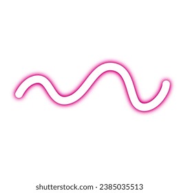 Neon Abstract Wavy Line Element