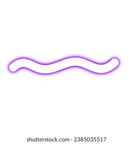 Neon Abstract Wavy Line Element