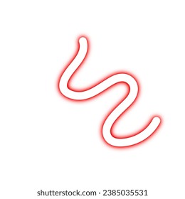 Neon Abstract Wavy Line Element