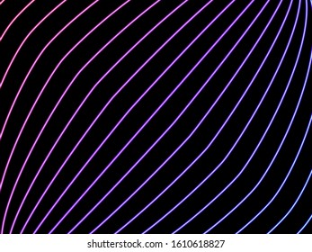 Neon abstraction in the style of cyberpunk. Vector illustration.
