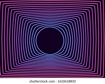 Neon abstraction in the style of cyberpunk. Vector illustration.