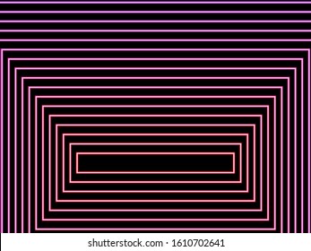 Neon abstraction in the style of cyberpunk. Vector illustration.