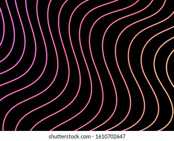 Neon abstraction in the style of cyberpunk. Vector illustration.