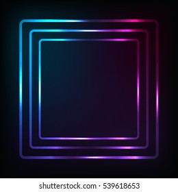 neon advertising banner. vector illustration. easy to use