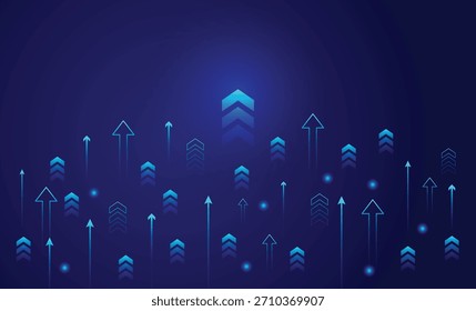 Fondo de flecha de neón. Fondo de flecha brillante de neón. Símbolo de las flechas en el Fondo de pantalla. Señales luminosas.
