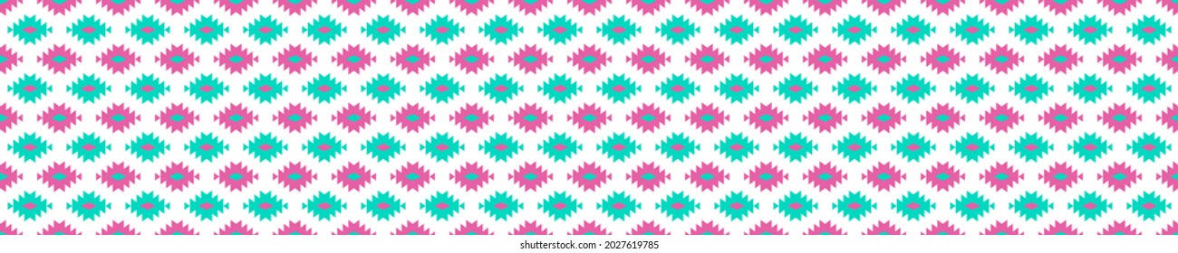Neon aztec kilim seamless pattern