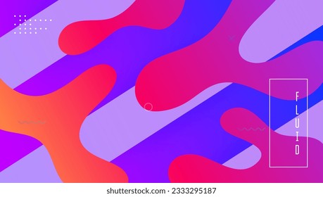 Neon Background. Abstract Shapes. 3d Fluid Design. Pink Graphic Poster. Business Presentation. Minimal Flyer. Mobile Paper. Art Landing Page. Magenta Neon Background