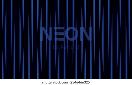 Fundo de néon. Luz de néon azul. Linhas brilhantes de alta velocidade. Raios laser.