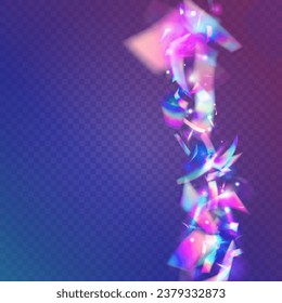 Fondo Neon. Bokeh Glare. La Fiesta Violeta Parca. Burst borrosa. Tinsel de Carnaval. Webpunk Foil. Ilustración del Resumen del Metal. Arte moderno. Fondo neón azul
