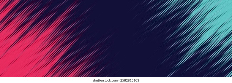 neon background brush game blue pink purple banner abstract paint stain vintage modern
