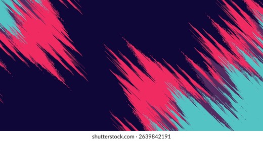 neon background brush game blue pink purple banner abstract paint stain vintage modern car wrap sticker, vector.