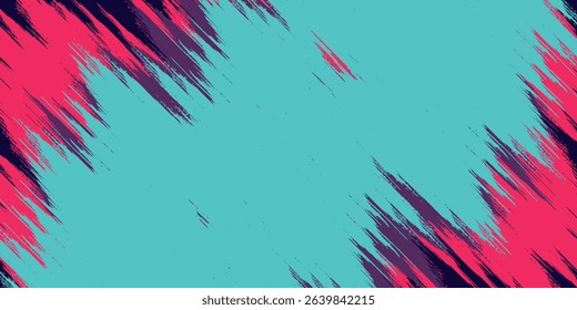 neon background brush game blue pink purple banner abstract paint stain vintage modern car wrap sticker, vector.