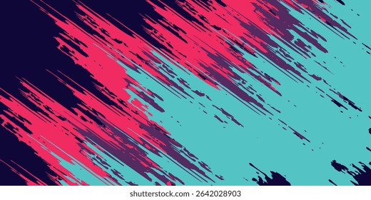 neon background brush game blue pink purple banner abstract paint stain vintage modern car wrap sticker