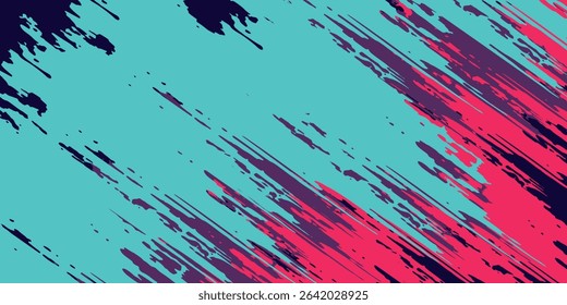 neon background brush game blue pink purple banner abstract paint stain vintage modern car wrap sticker