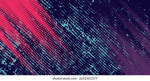 neon background brush game blue pink purple banner abstract paint stain vintage modern car wrap sticker, vector.