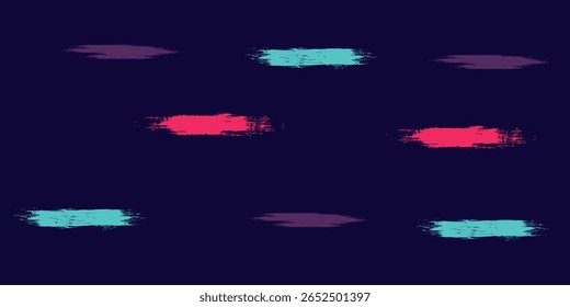 neon background brush game blue pink purple banner abstract paint stain vintage modern car wrap sticker, eps 10,