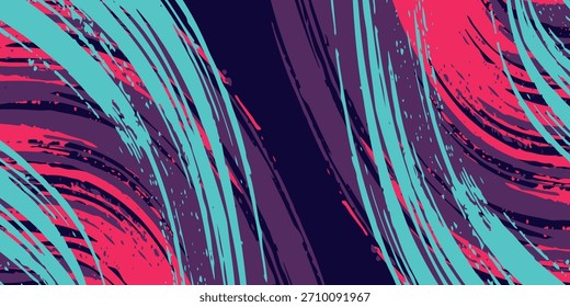 neon background brush game blue pink purple banner abstract paint stain vintage modern car wrap sticker, Modern.