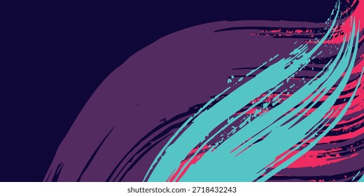 neón de fondo juego de pincel azul rosa púrpura Anuncio abstracto pintura pintura vintage moderno coche wrap pegatina, moderno, Eps 10.