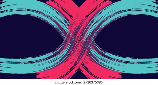 Juego de pincel de fondo de neón azul rosa púrpura Anuncio abstracto mancha de pintura vintage etiqueta engomada moderna del abrigo del coche, moderno.
