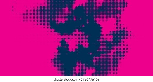Juego de pincel de fondo de neón azul rosa púrpura Anuncio abstracto pintura mancha vintage moderno

