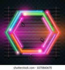 Neon background design