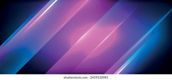 The neon background features vibrant colors such as purple and electric blue stripes, creating a visually stunning visual effect with a mix of magenta and violet tints and shades