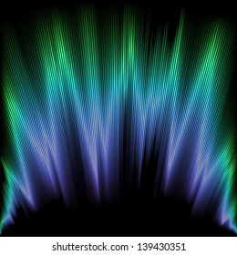 Fondo neón con rayas brillantes