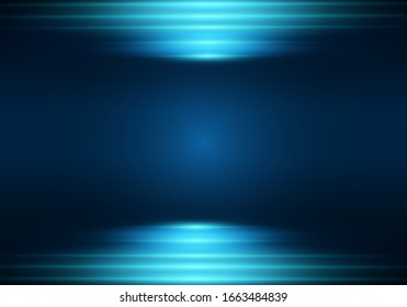 Neon background. Illustration with blue light effect.