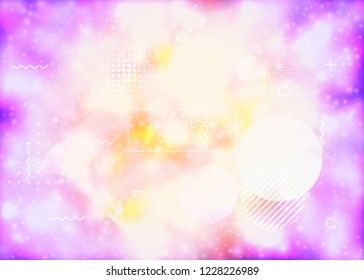 Neon background with liquid purple shapes. Luminous fluid. Fluorescent cover with bauhaus gradient. Graphic template for book, annual, mobile interface, web app. Iridescent neon background.
