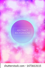 Neon background with liquid purple shapes. Luminous fluid. Fluorescent cover with bauhaus gradient. Graphic template for book, annual, mobile interface, web app. Dazzling neon background.