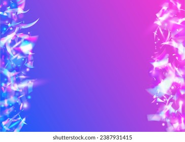 Neon Background. Party Abstract Decoration. Bokeh Glare. Pink Shiny Glitter. Birthday Effect. Fantasy Art. Glitter Foil. Disco Banner. Violet Neon Background