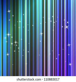 Neon background with stars. Vector illustration