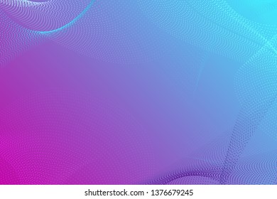 Neon background - vector illustration. Retro wave, neon colors, pastel. Creative blue-pink background. 
Futuristic cyber network with bright trend colors