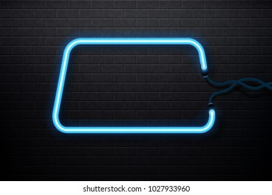 Neon banner. Graphic concept for your design